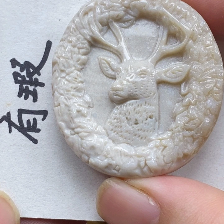 硅化珊瑚（珊瑚玉）未镶嵌颈饰