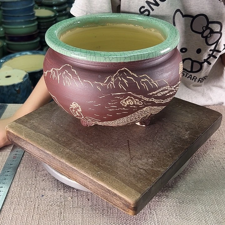 泳坤堂石湾盆陶瓷