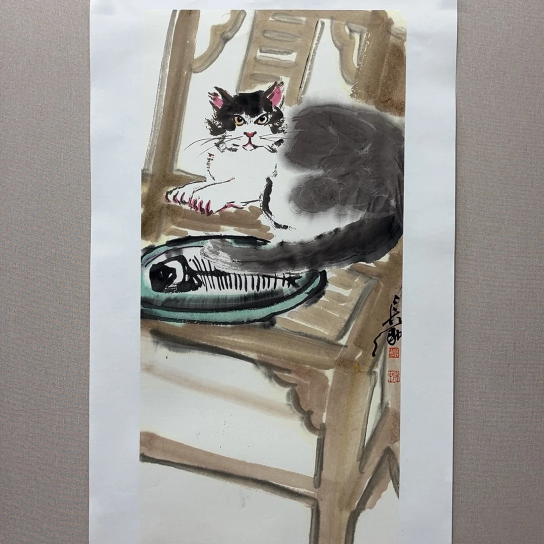 国画艺术家真人手绘