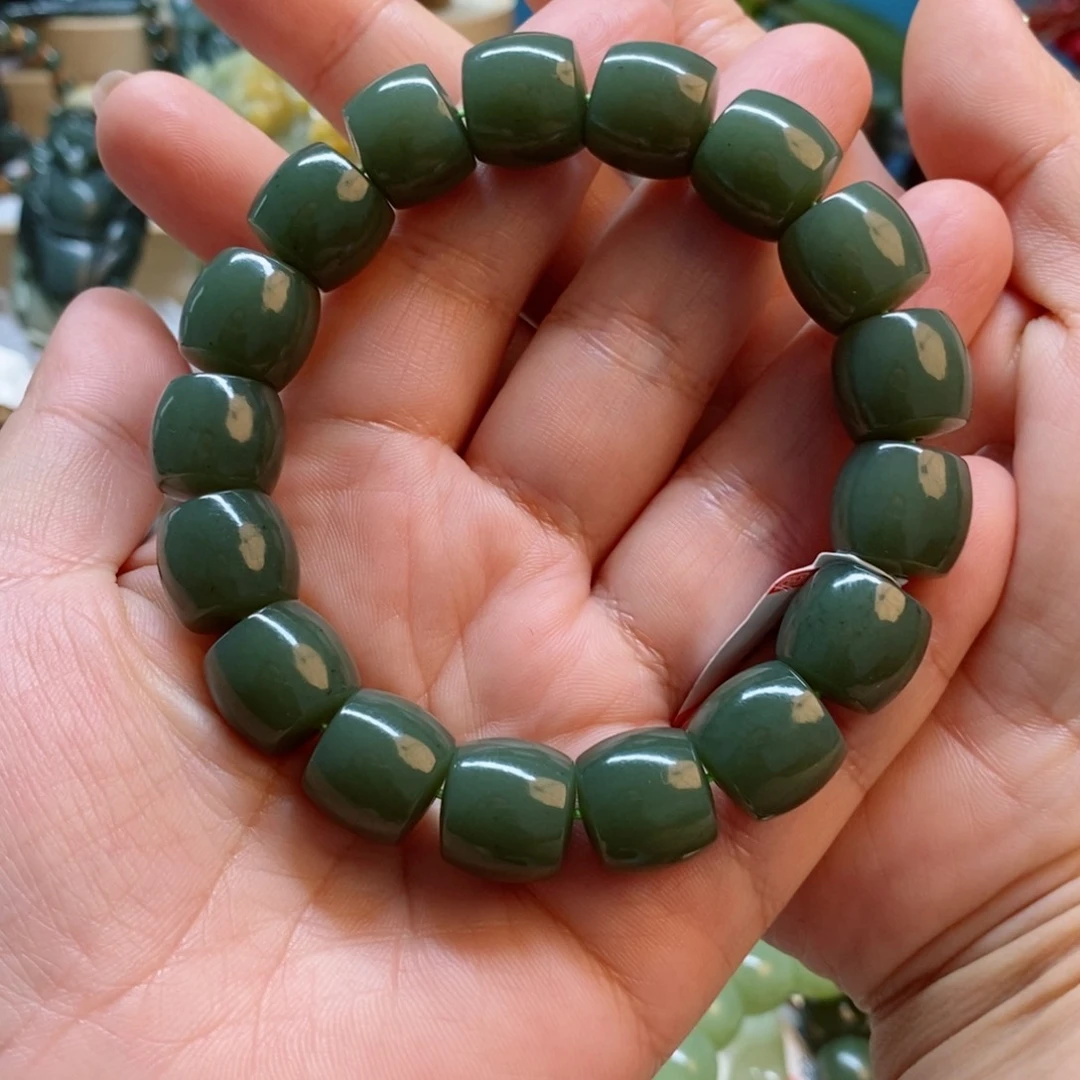 透闪石质玉手串未镶嵌