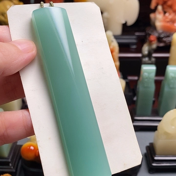 四川石雅安梅子青素牌