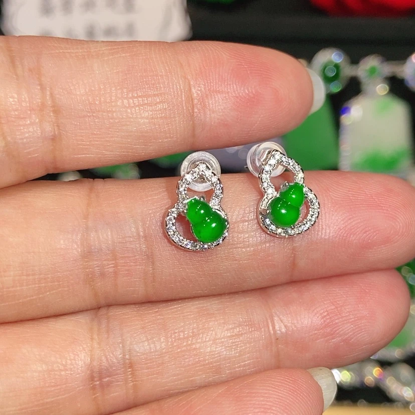 【闪购商品】未镶嵌翡翠耳饰天然翡翠