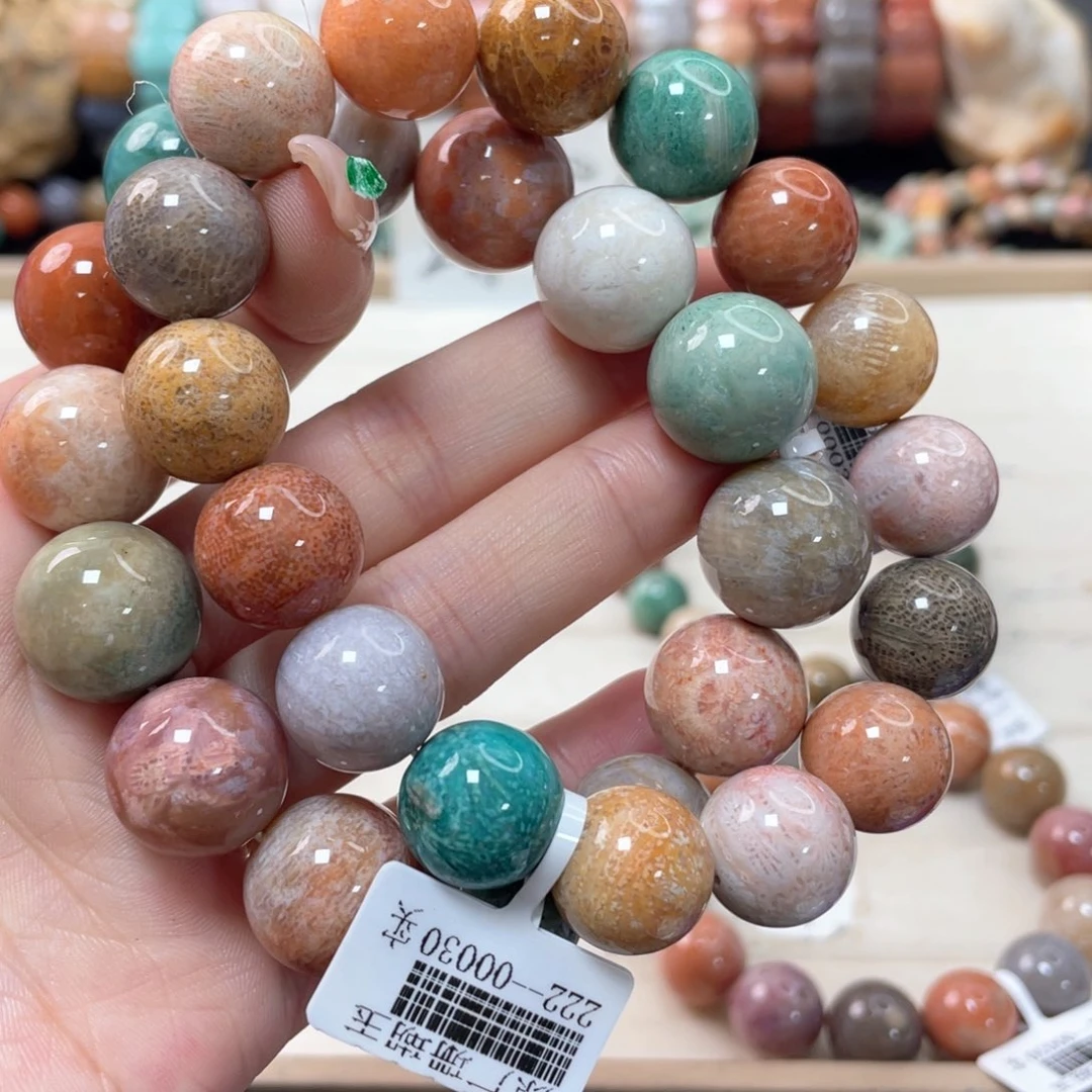 硅化珊瑚（珊瑚玉）手链未镶嵌娜*189