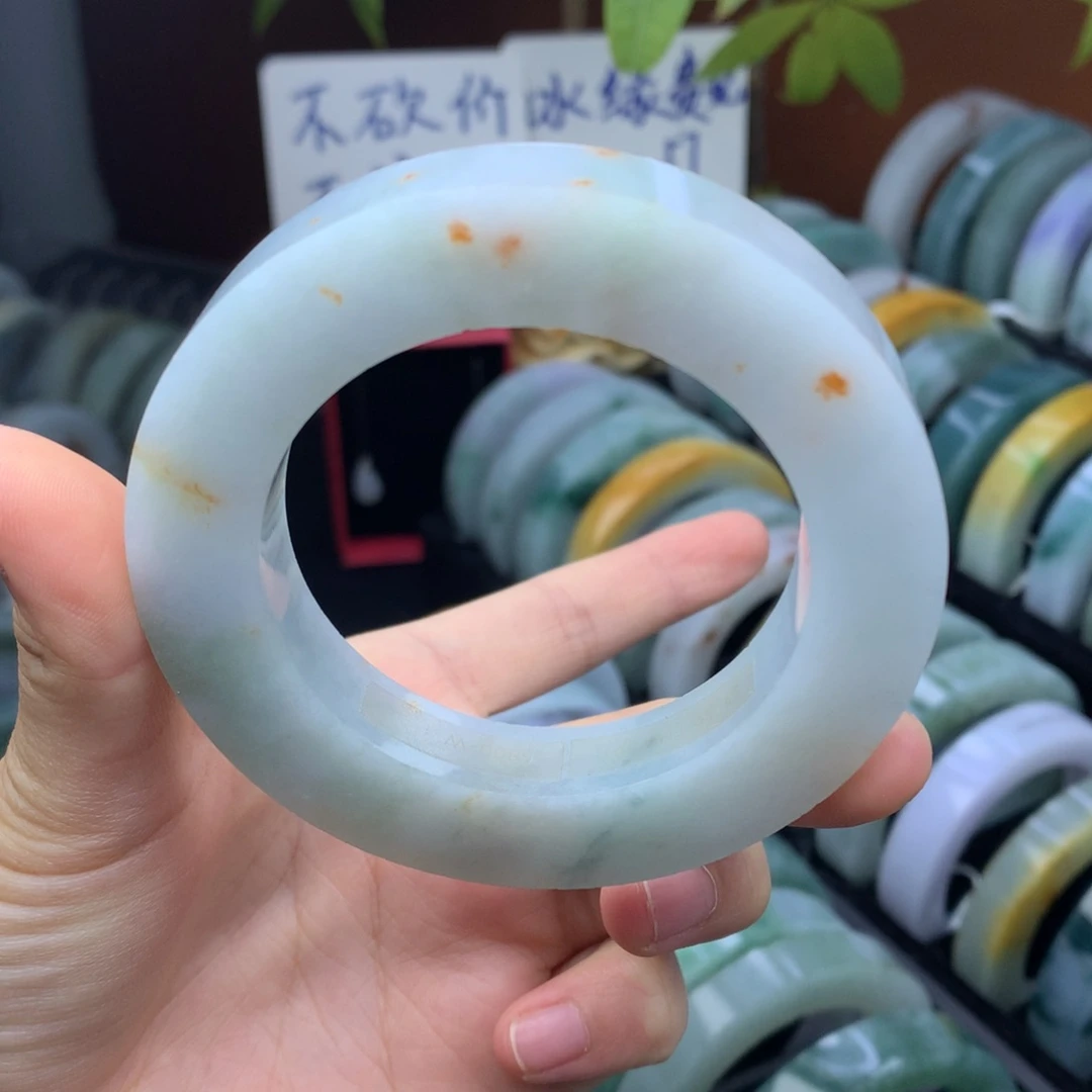 定制翡翠手镯未镶嵌定制不退不换