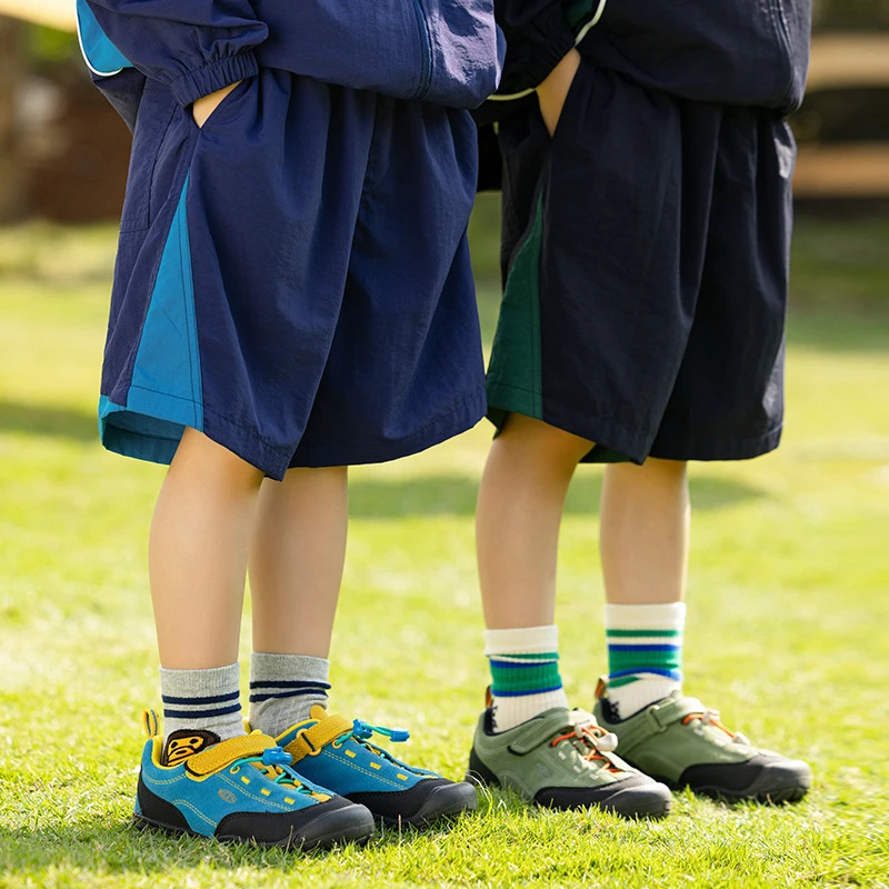 吉米妈【热气球】炸街舞嘻哈男童拼接休闲五分短裤中大童洋SDK2521