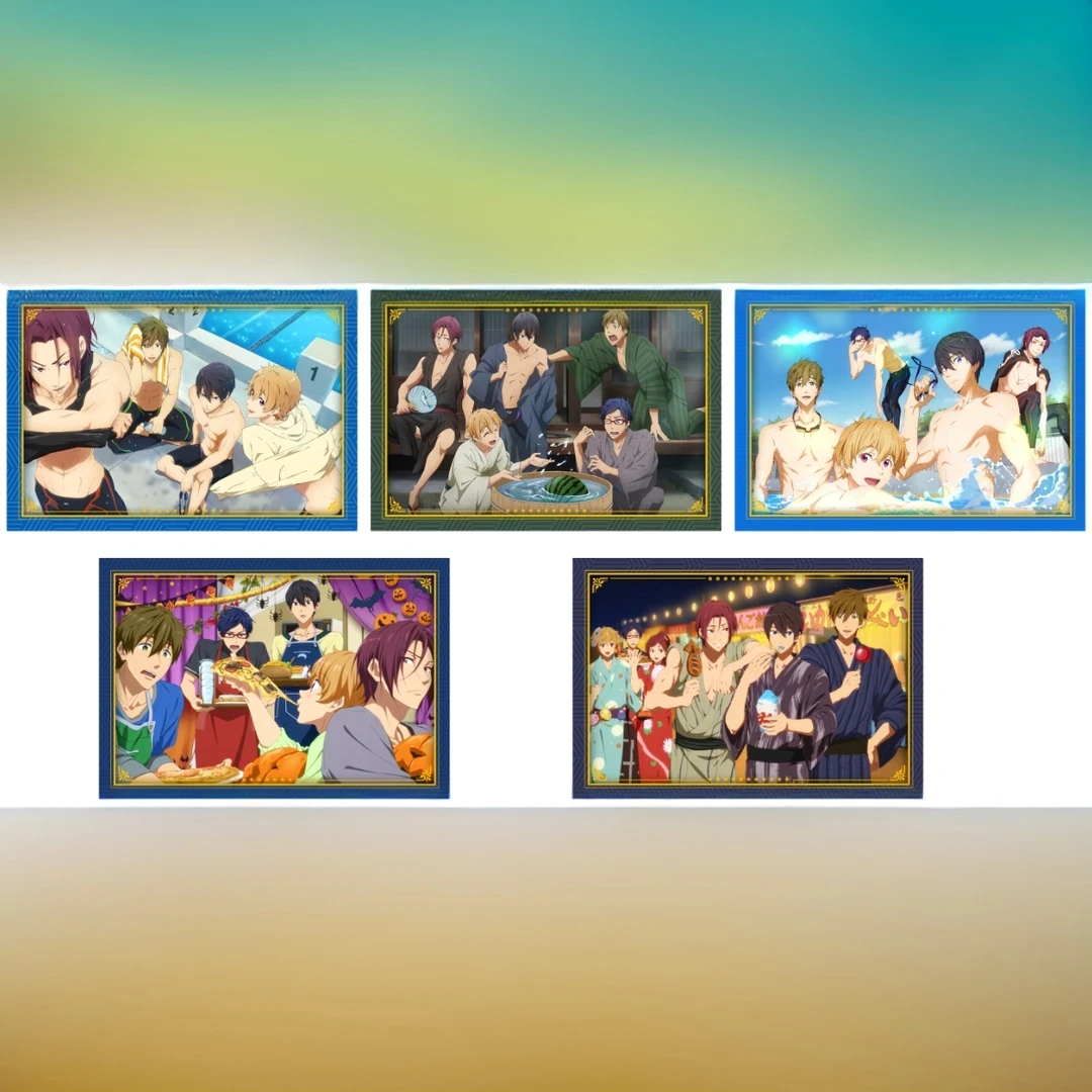 拆包-正版国谷free男子游泳部-明信片谷子-默认初闪