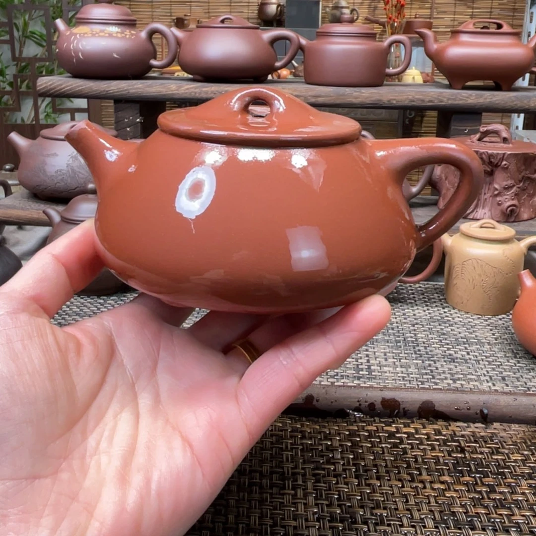 紫砂茶壶宜兴原矿紫砂手工制320