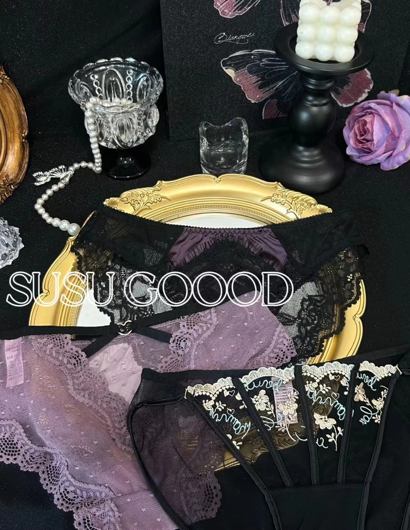 性感蕾丝网纱透气棉裆低腰三角女士内裤