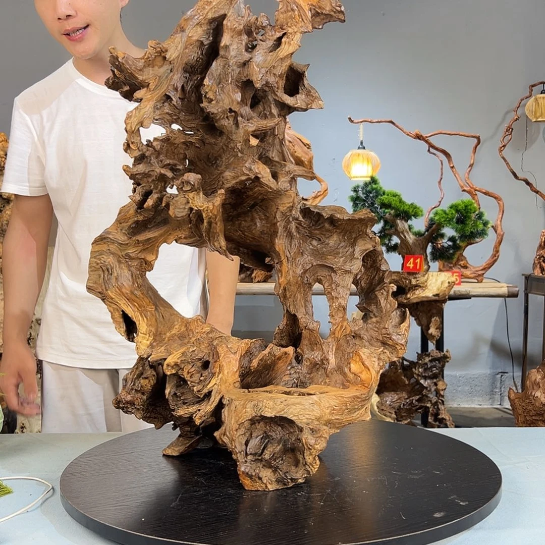用***哥香榧木皖南根雕555自然一体