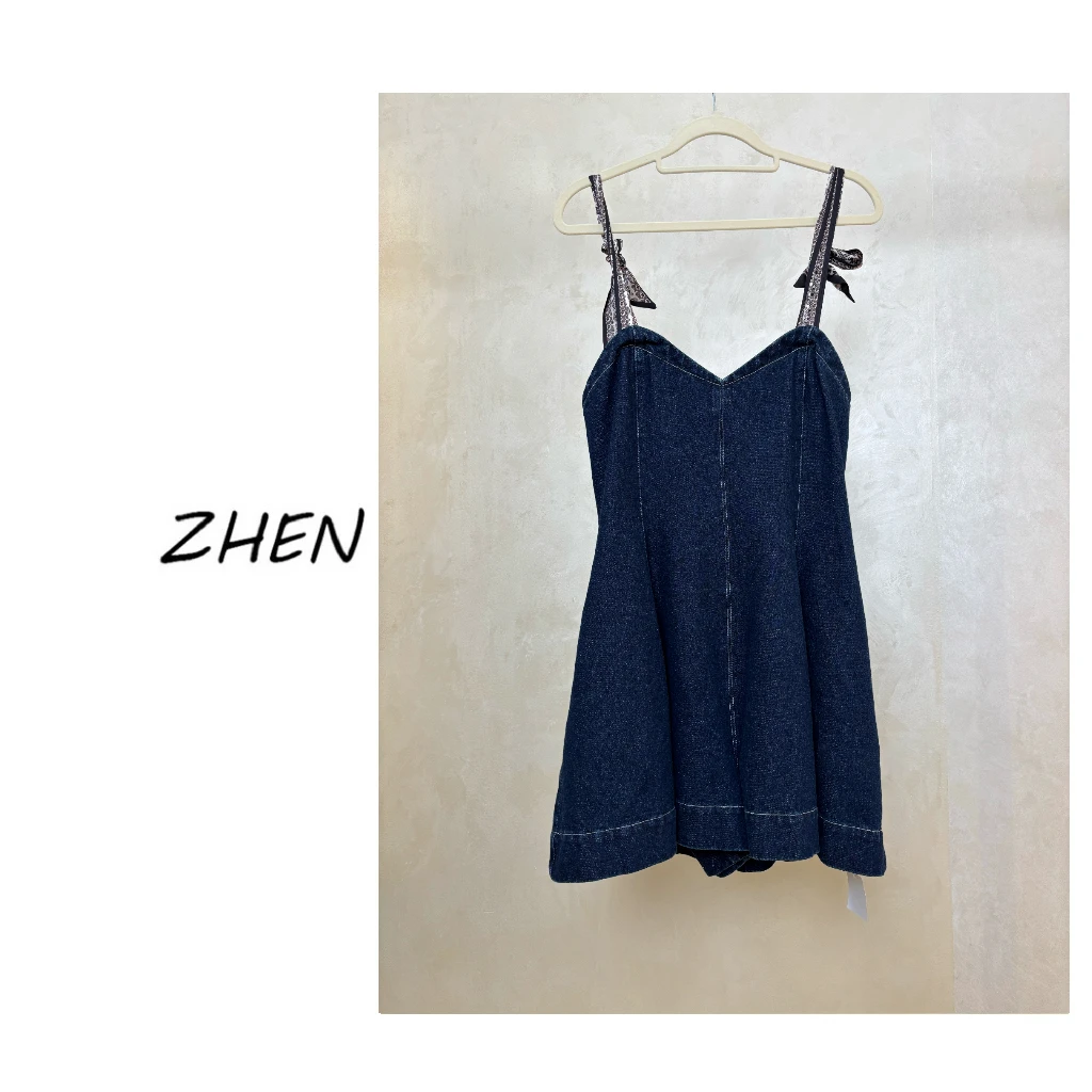 【ZHEN】25Y00198 2025新款修身显瘦时尚气质小众设计师款连体裤