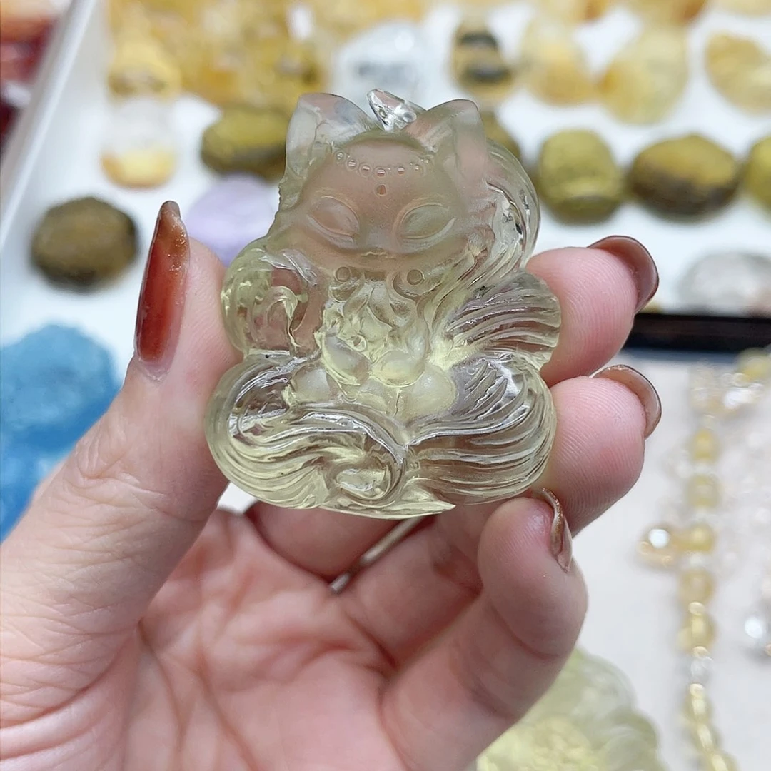 水晶吊坠(不含链)未镶嵌紫**飘