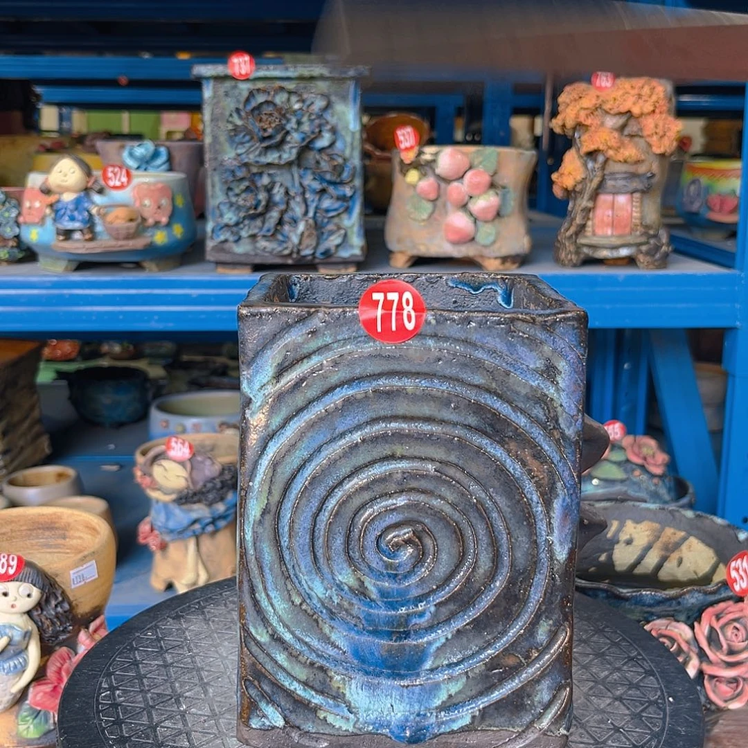 778 号手工花盆陶然花器