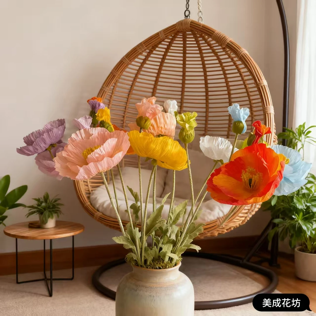 大支冰岛虞美人仿真花假花装饰花客厅办公室酒店布置装饰品摆件