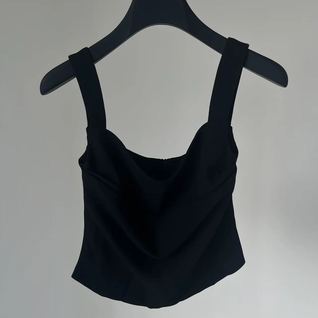 【ANN.G】B30305 特25夏醋酸吊带背心时尚单品
