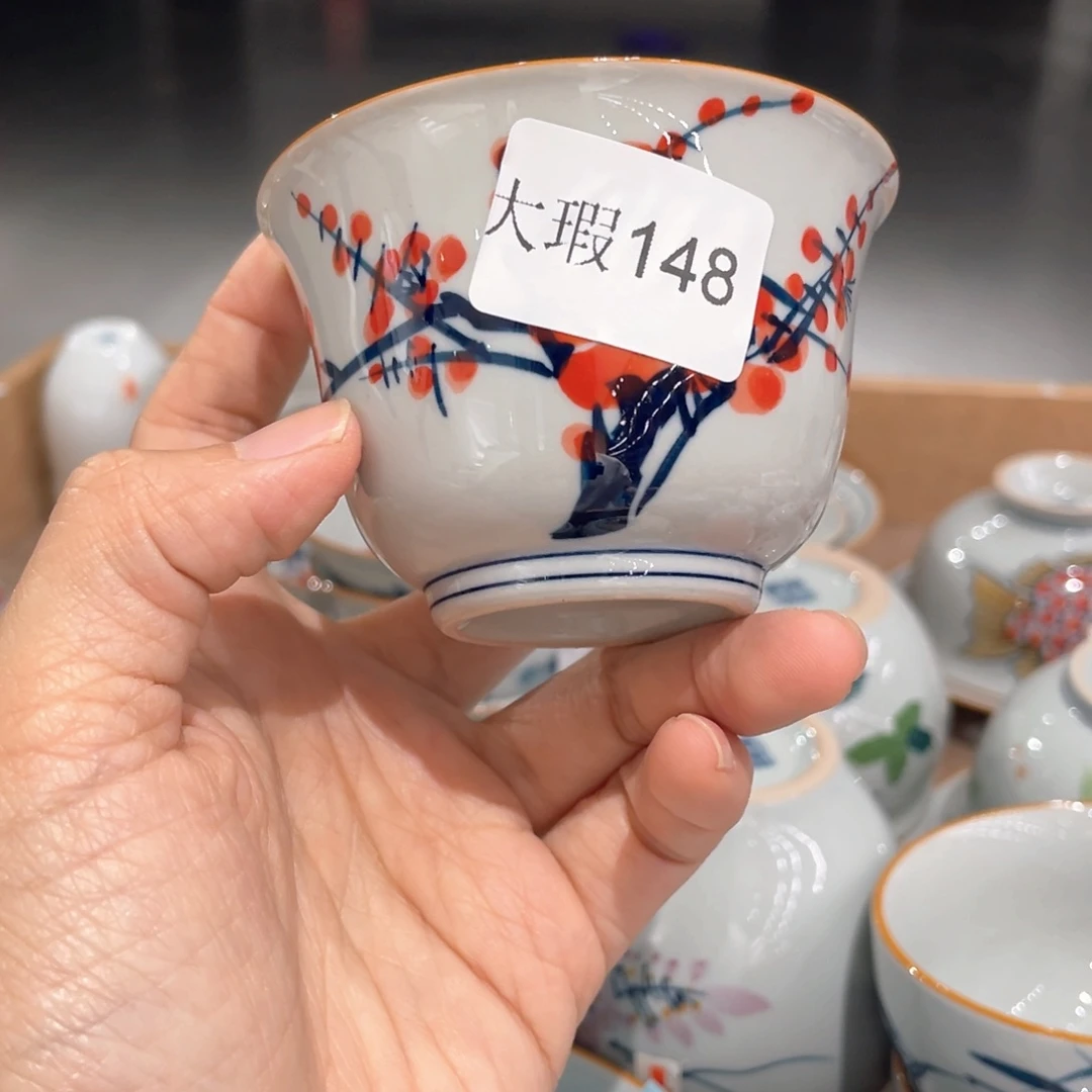 釉下彩纯手绘微瑕