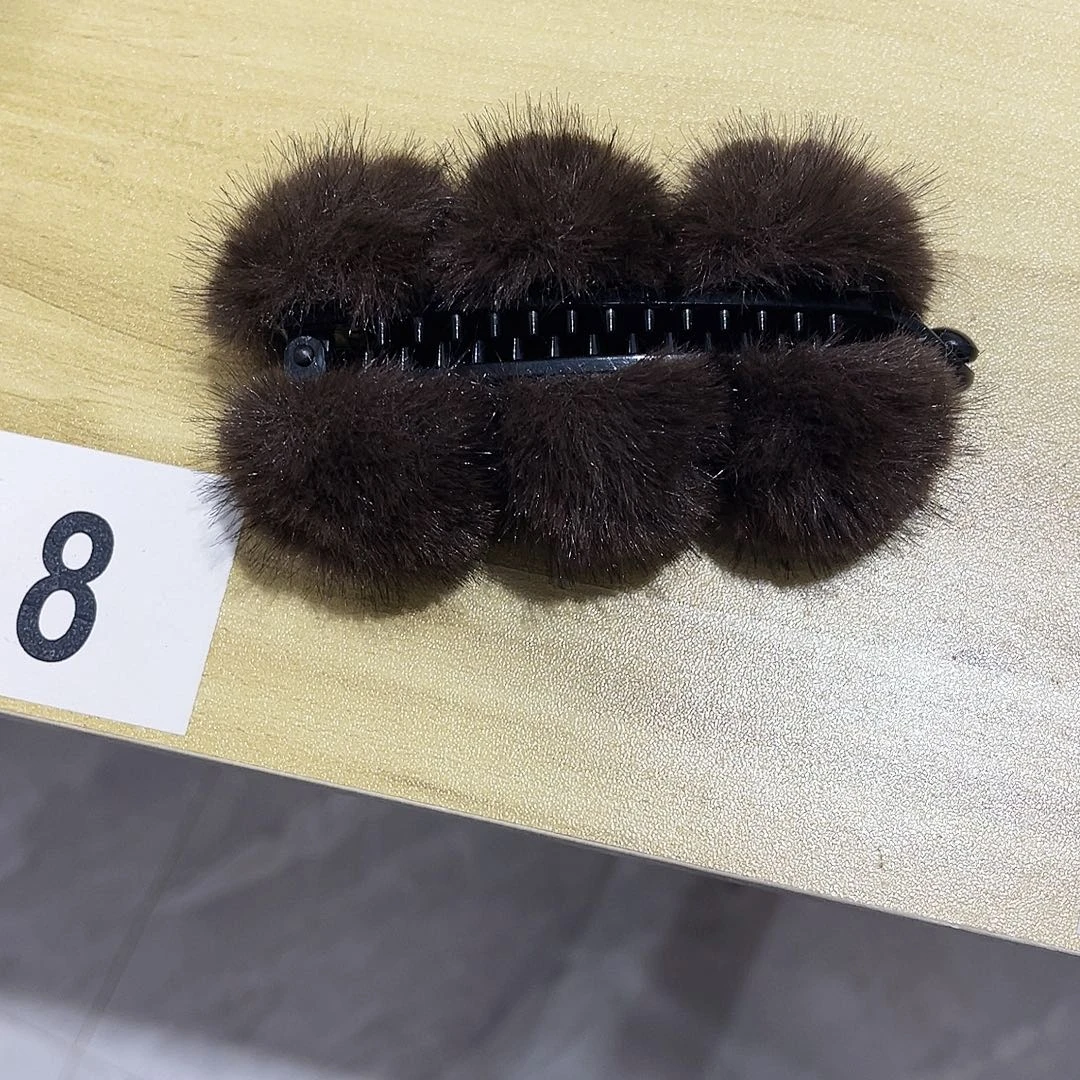 皮质铁合金蝴蝶结发夹