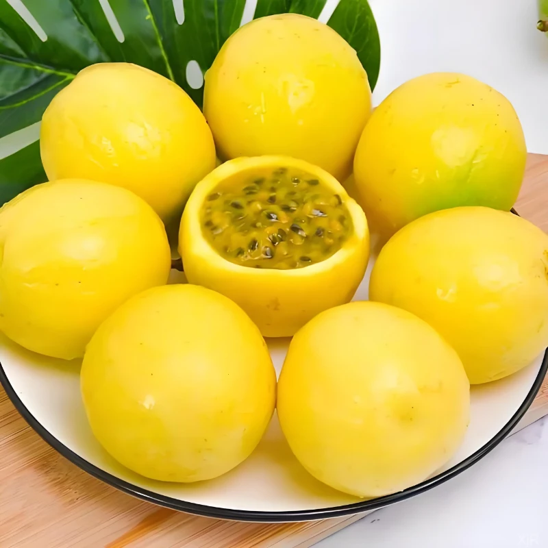 新鲜现摘头茬饮蜜9号黄金金蜜黄金百香果百香果