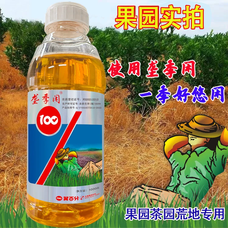 垄季闲精草铵膦铵盐高浓度果园牛筋草小飞蓬斩草专效快速除草剂