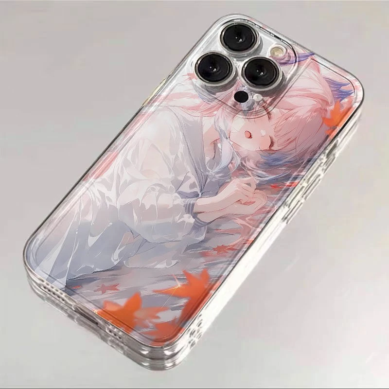 原神珊瑚宫心海太空手机壳适用于苹果16透明iphone14保护壳15