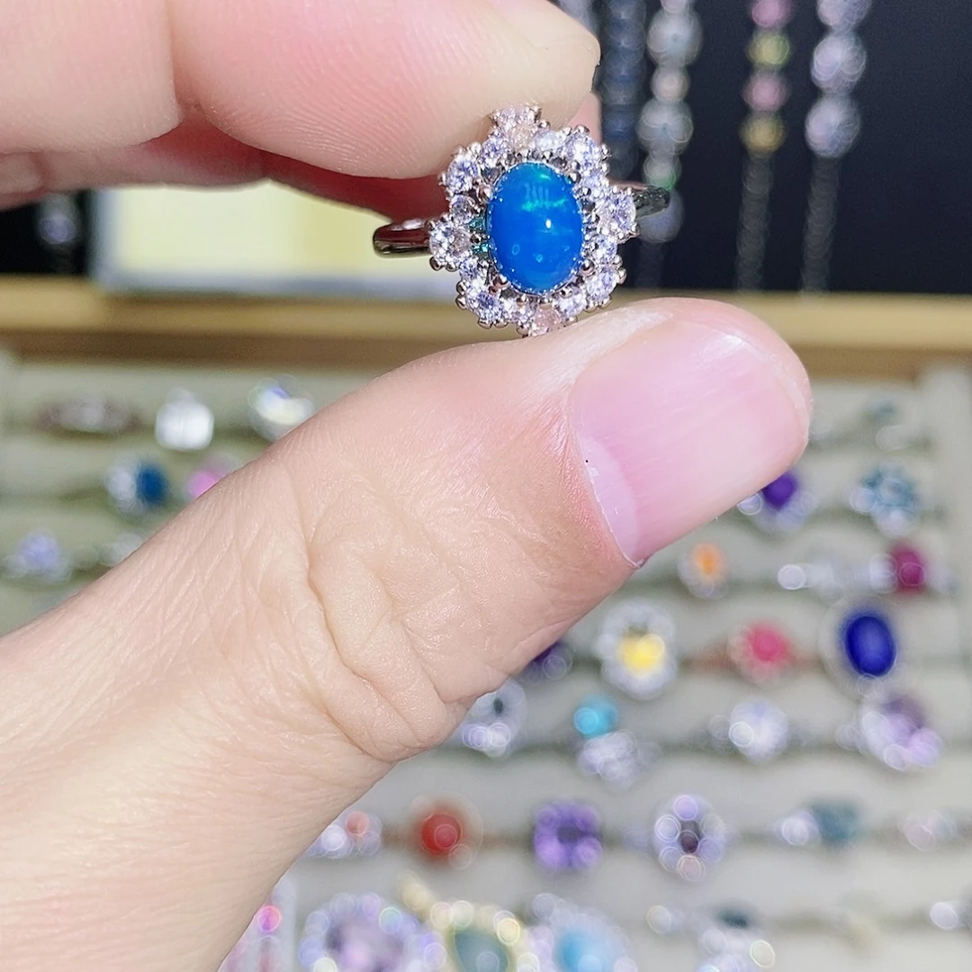 未镶嵌欧泊戒指58