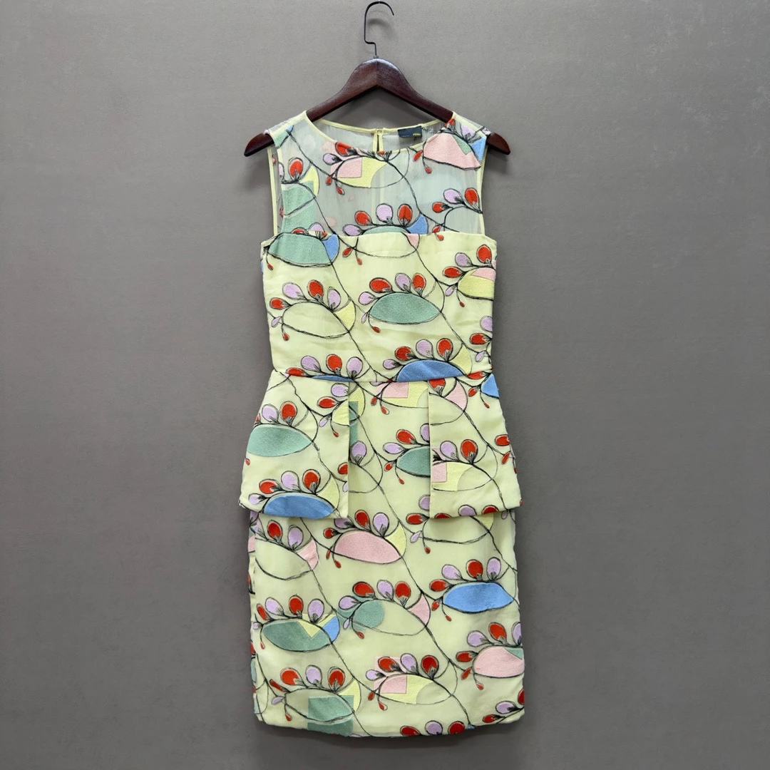 99新 FENDI/芬迪 印花连衣裙 42码 cl01705