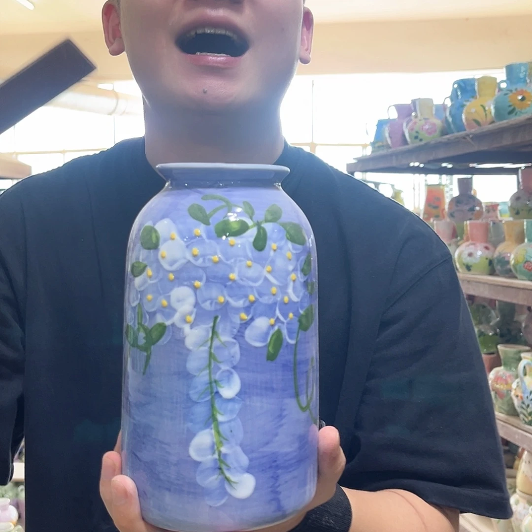 陶瓷手工手绘到手一个25-208