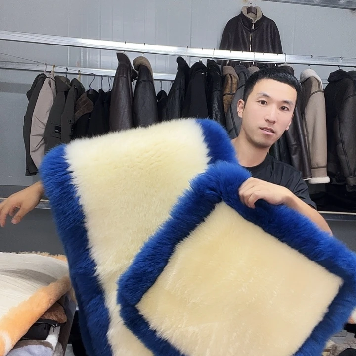 富***。羊羔毛羊皮毛一体