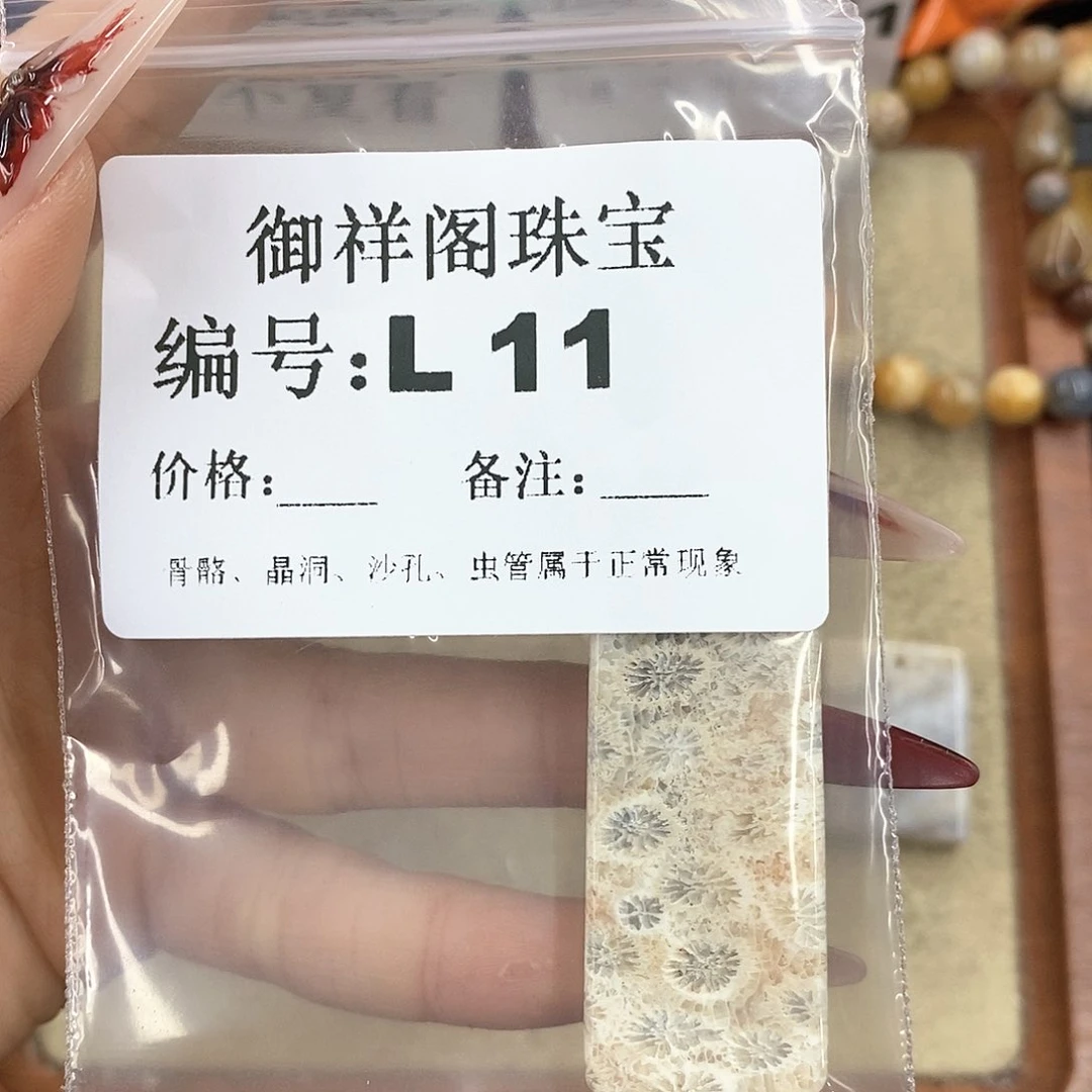 硅化珊瑚（珊瑚玉）颈饰未镶嵌一**存