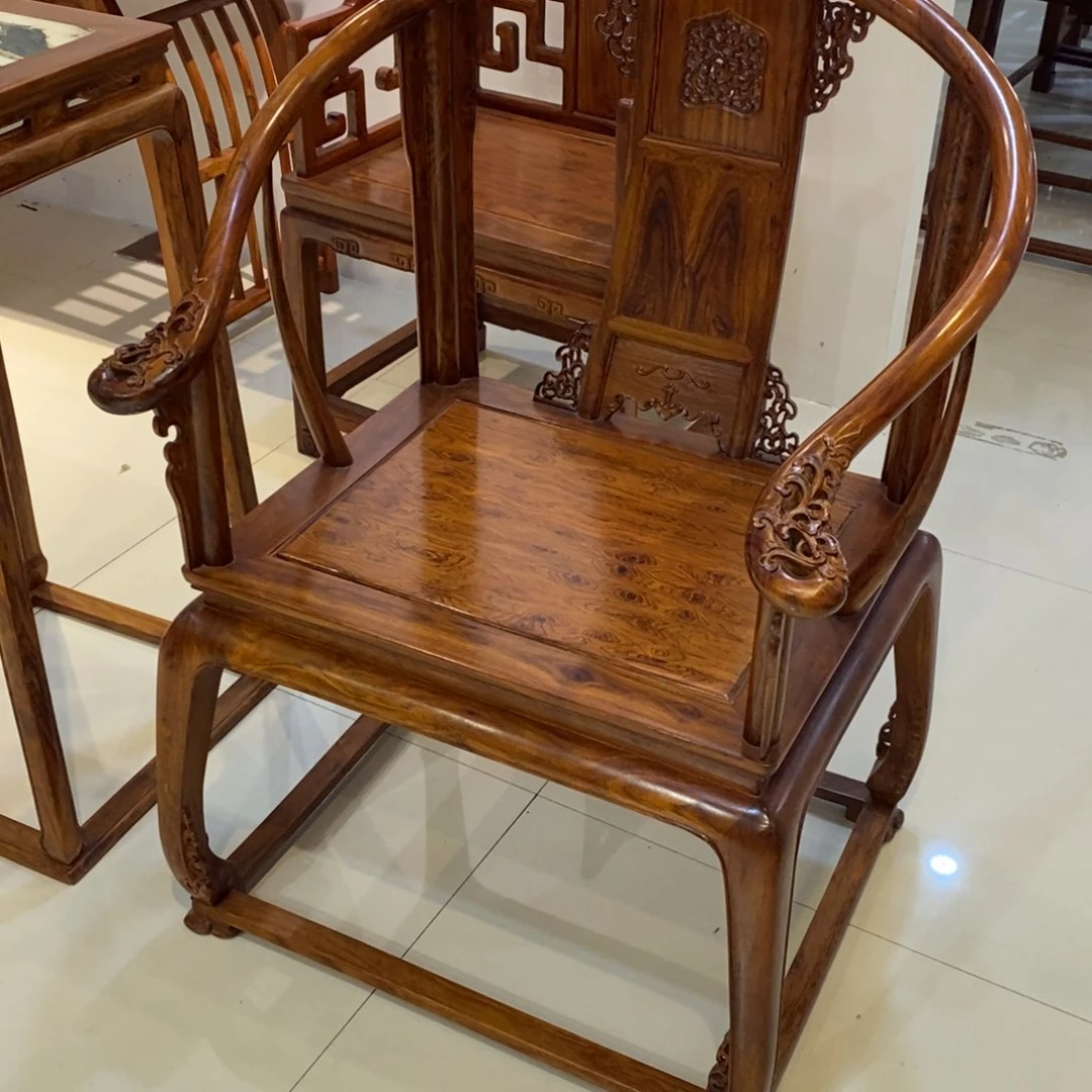 香枝木类成套家具琥**蜡降香黄檀皇宫椅订金