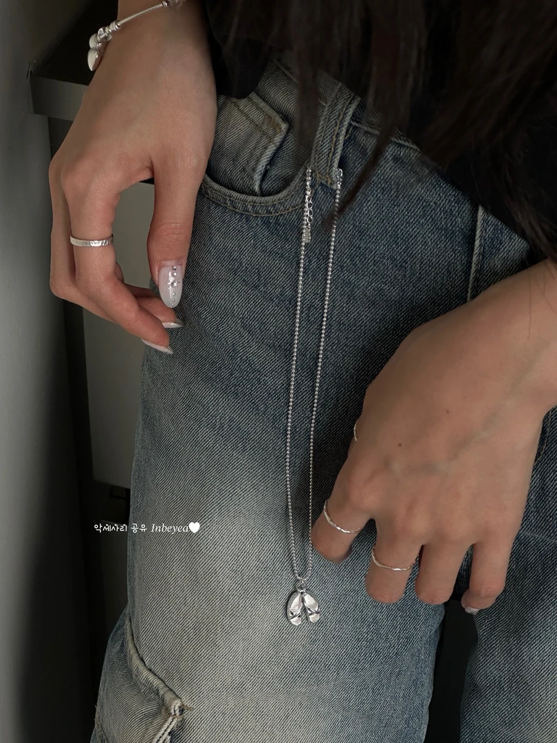 坠链均925银 芭蕾舞鞋项链 40+5cm 5656