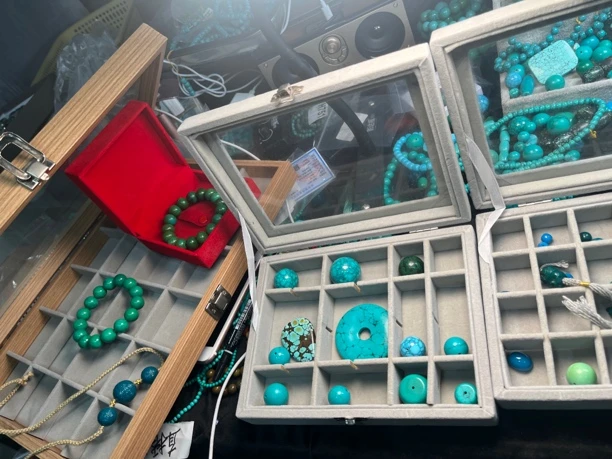 绿松文玩盒子里首饰盒多样性发货