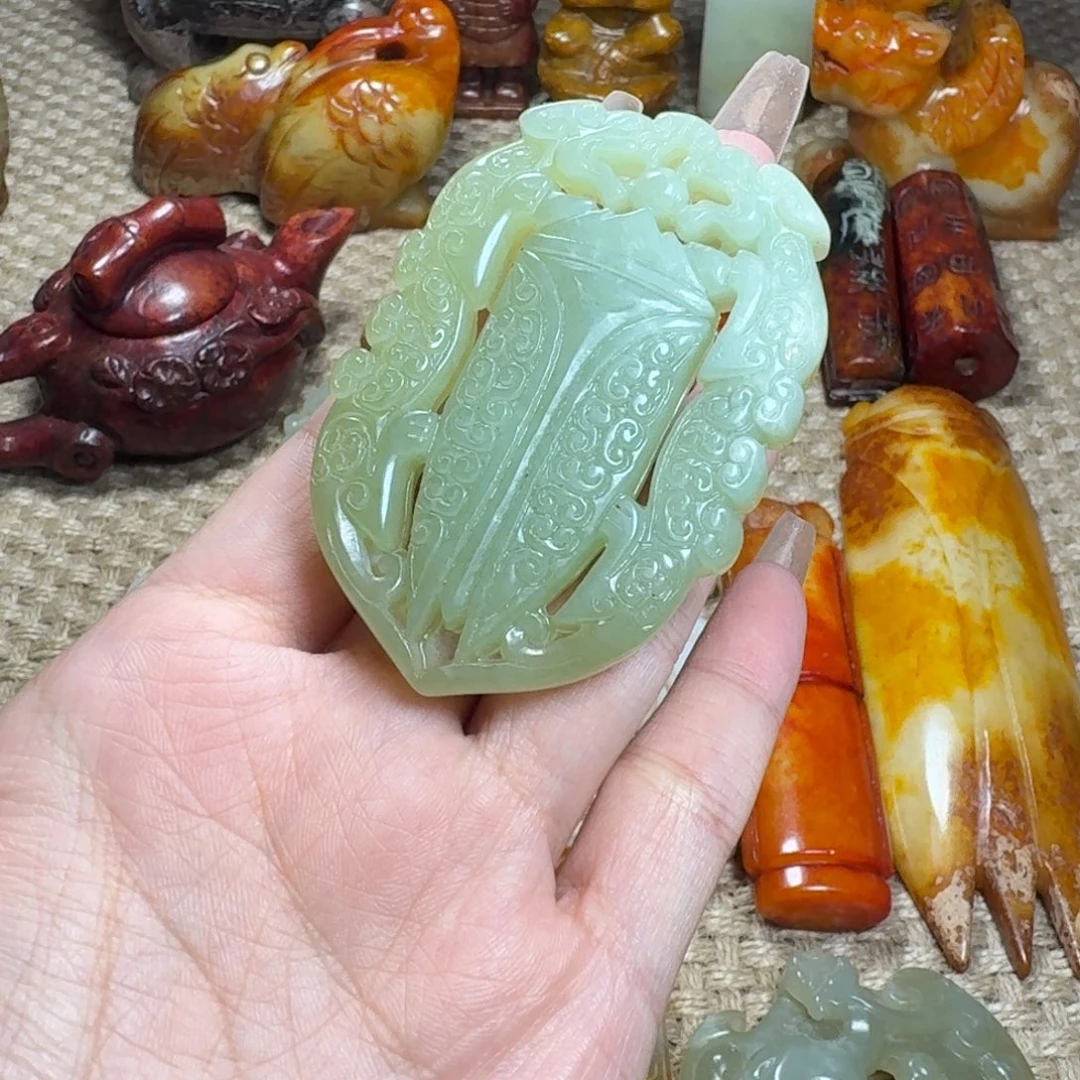 吊坠白玉菩提挂件