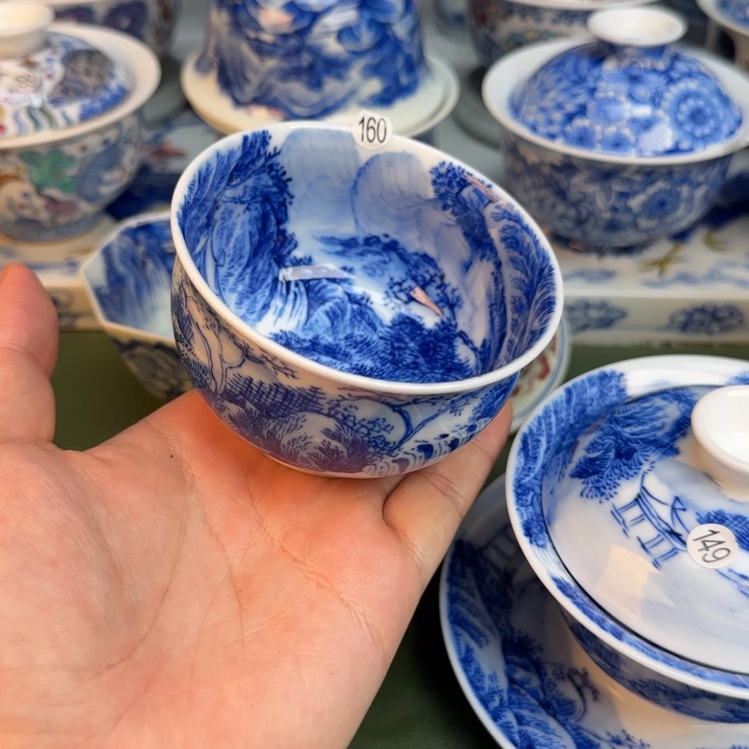 彦祖纯手工手绘茶具160