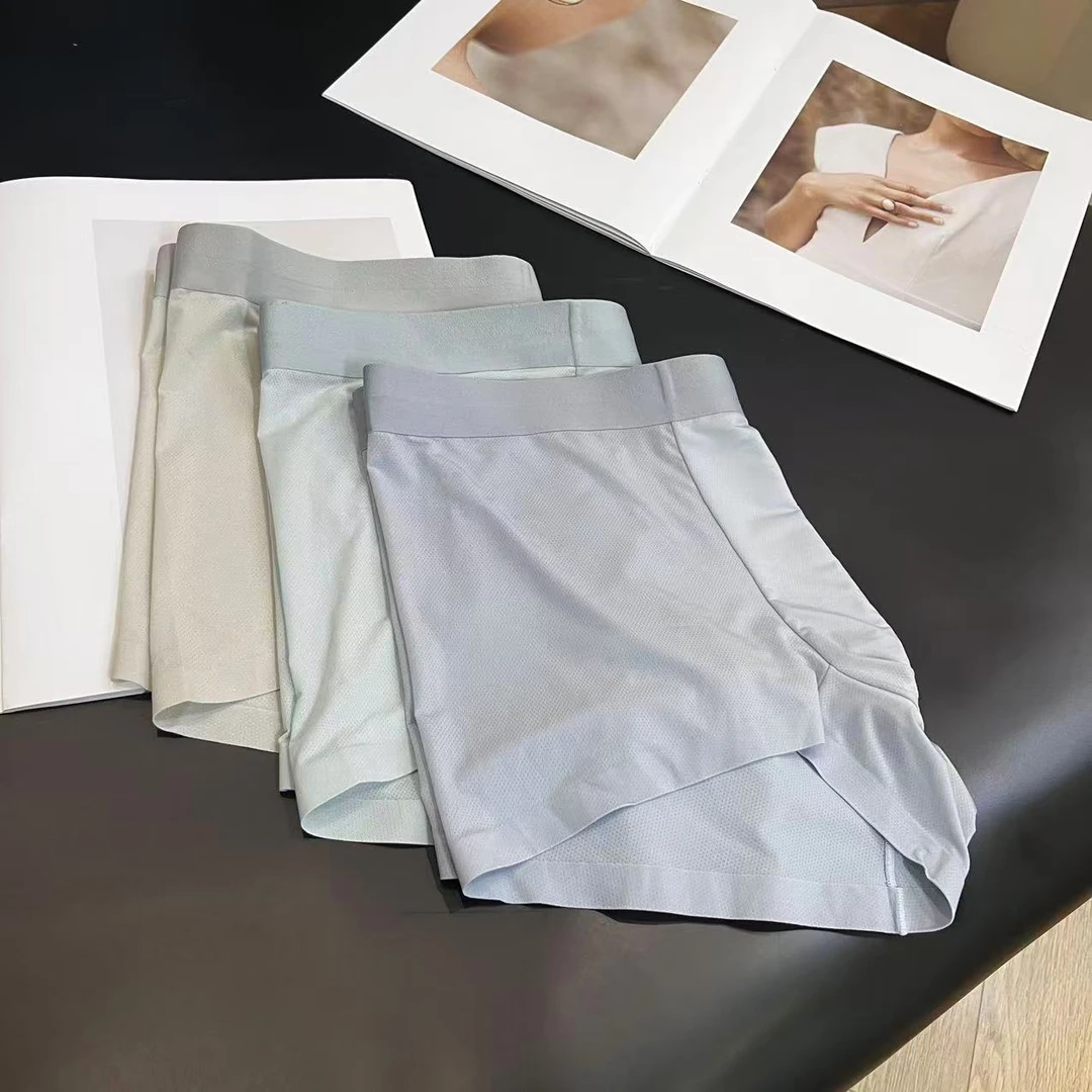 （3条装）男士夏季舒适亲肤透气网眼冰丝内裤H6516
