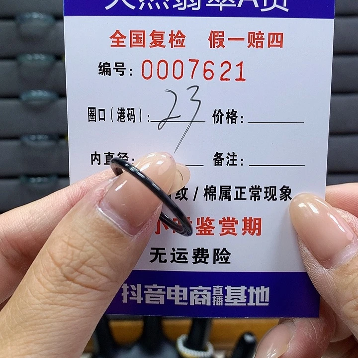 翡翠戒指未镶嵌      7621