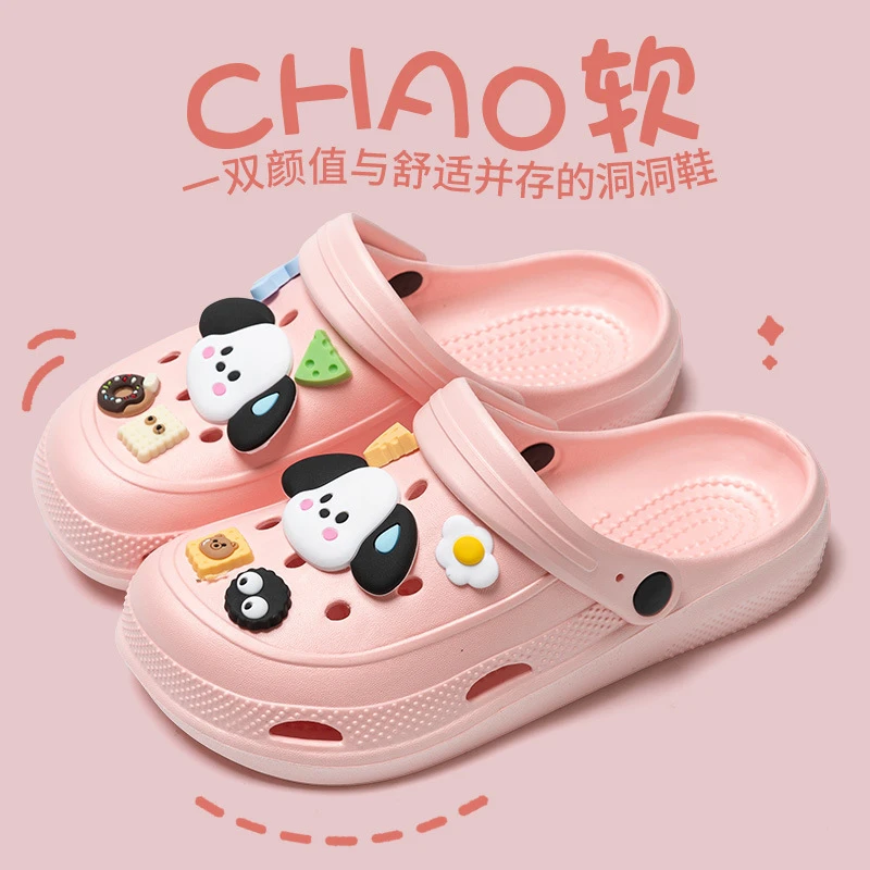 洞洞鞋女生外穿情侣包头拖女凉拖鞋女居家鞋女凉拖鞋男洞洞鞋男士