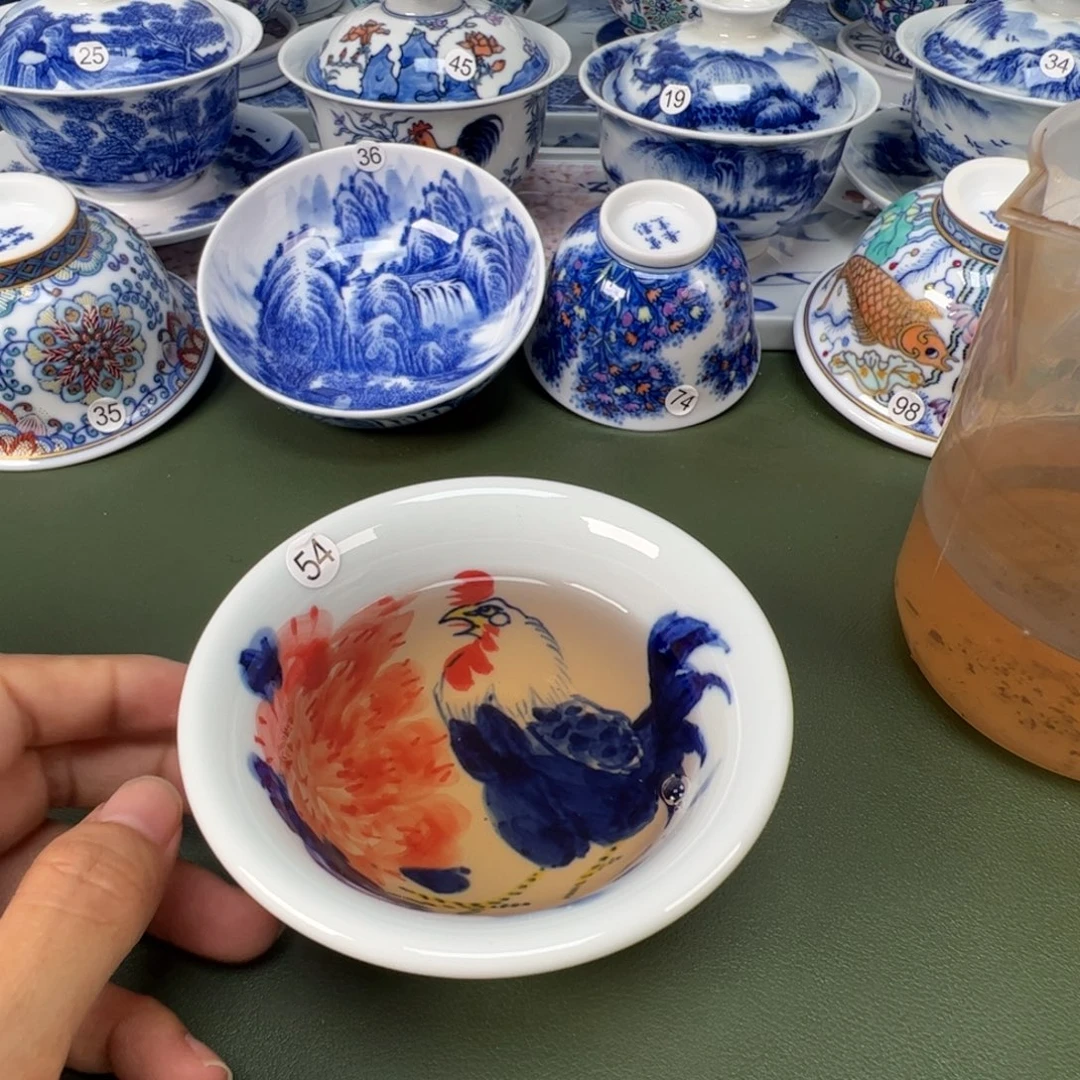 景德镇纯手工纯手绘茶具木木51