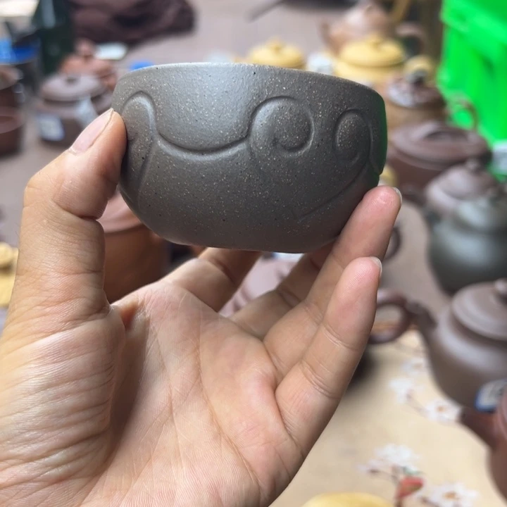 紫砂茶壶紫泥瑕疵不挑100cc左右