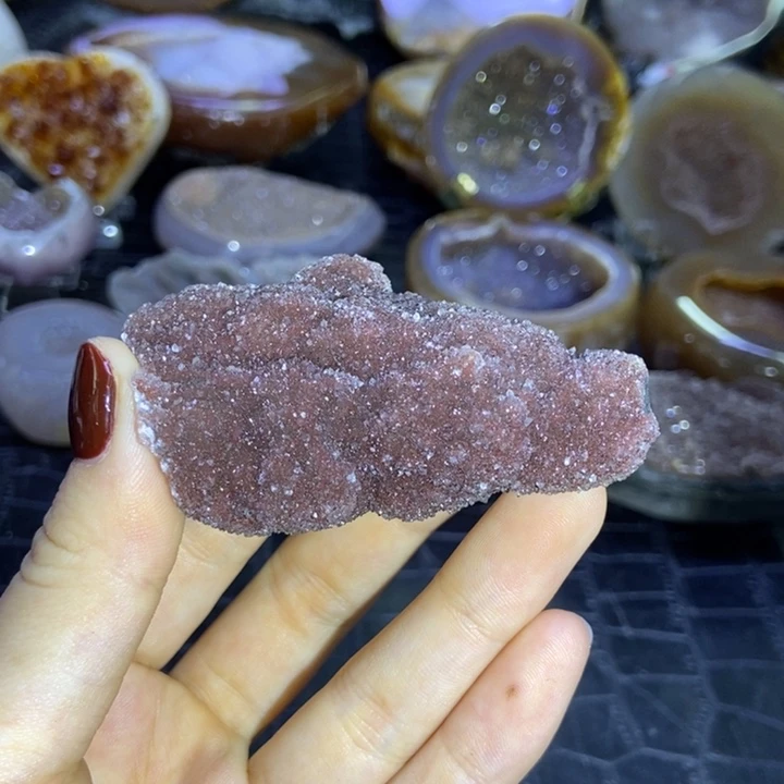 水晶珠宝半成品未镶嵌摆件