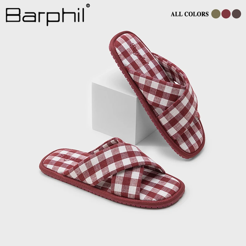 BARPHIL室内家居情侣款拖鞋女2025春夏新款简约防滑软底拖鞋女