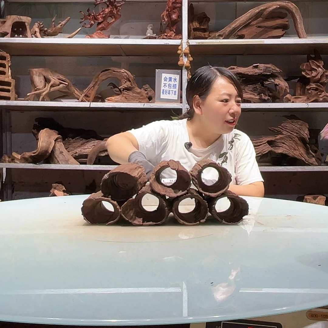 A***天紫砂紫柚沉木不包损不包秒沉介意慎拍1520-7个全洞