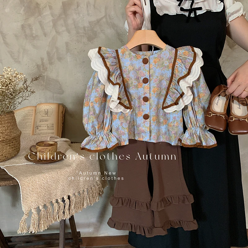 【本妈】秋“都柏林邂逅”复古碎花衬衫 23q029 25