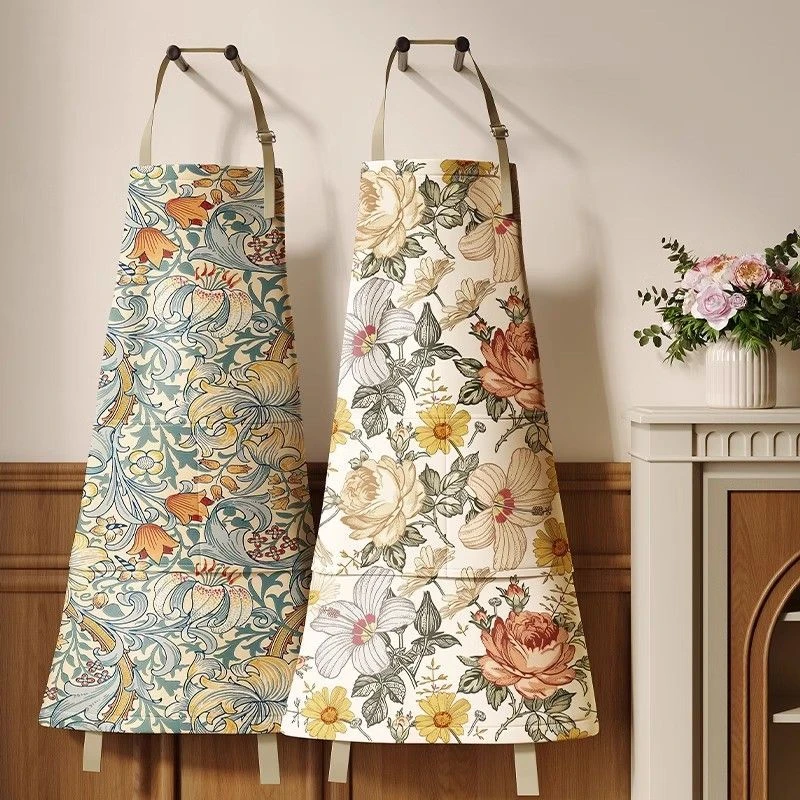 新款轻奢美式围裙厨房家用防水防油高颜值餐饮做饭专用罩衣高级感