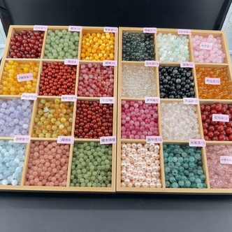 多彩手串可爱少女DIY散珠手串玛瑙玉石多样性发一手工手作66