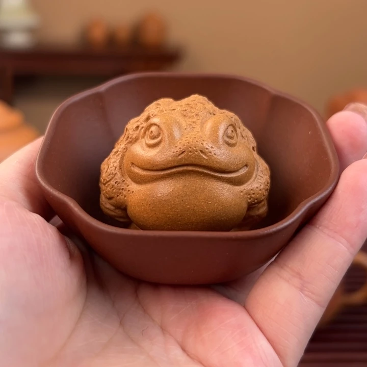 紫砂茶壶单茶宠一只三足金蟾