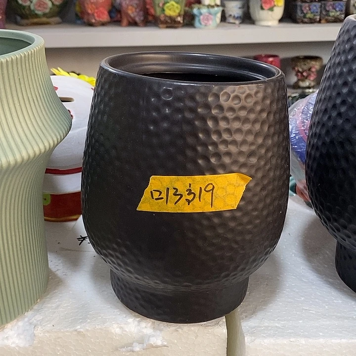 摆件陶盆有孔 微瑕介意勿拍
