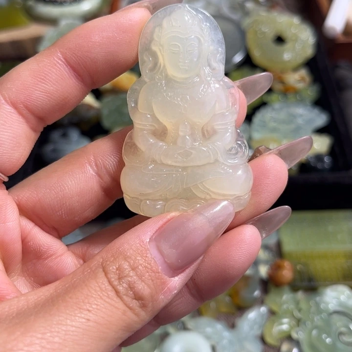 蛇纹石玉合金颈饰
