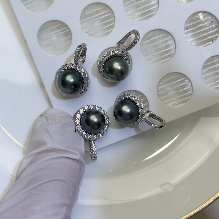 淡水珍珠颈饰银S925镶嵌