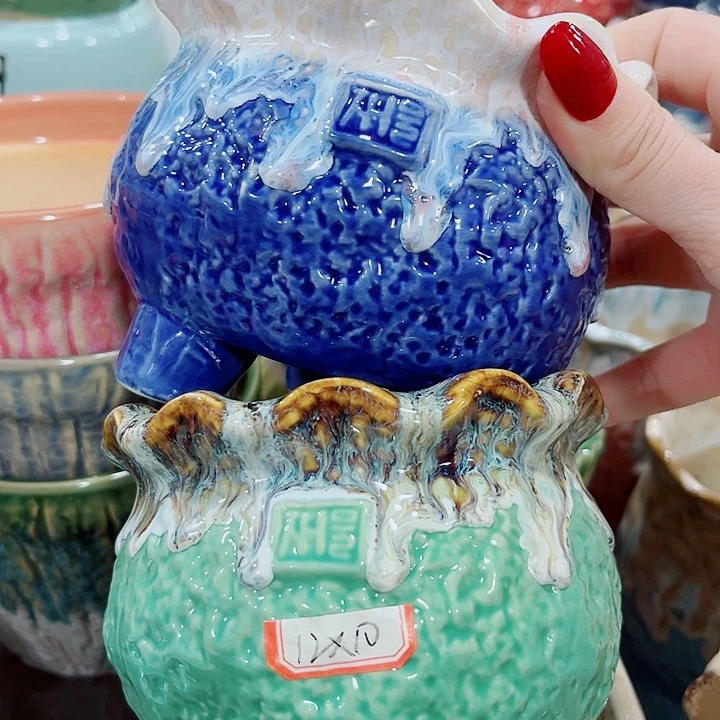 多肉陶瓷花盆满10元包邮