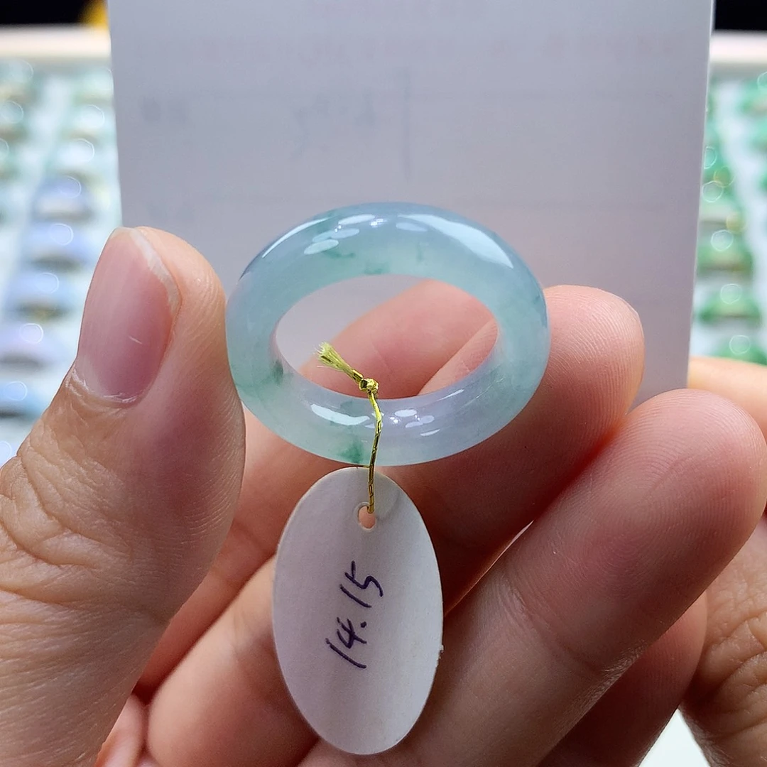 翡翠戒指未镶嵌1415圈